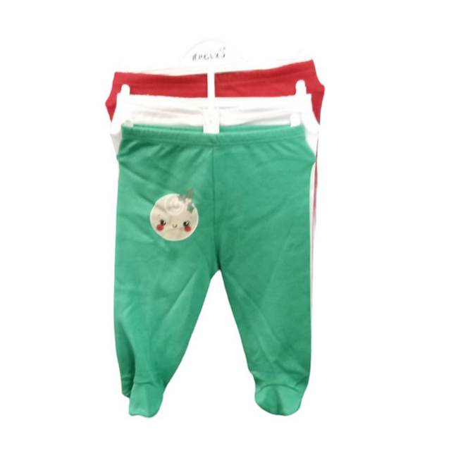 Detské nohavičky 3 ks - zelené, biele, červené, detské veľkosti: ZO_264252-62 1