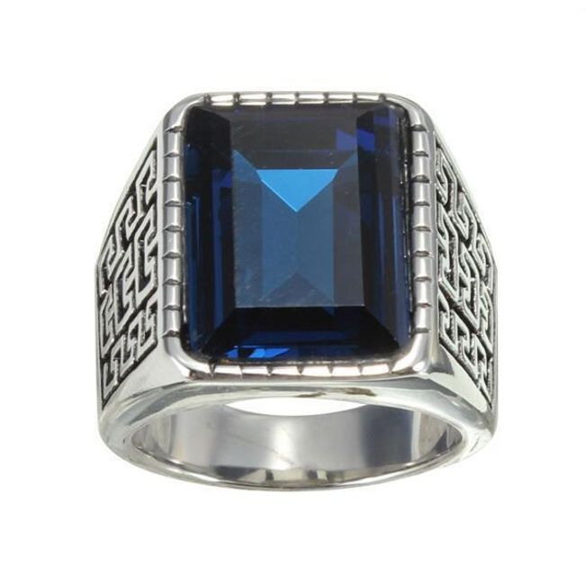 Prsten s mohutným modrým kamenem 1
