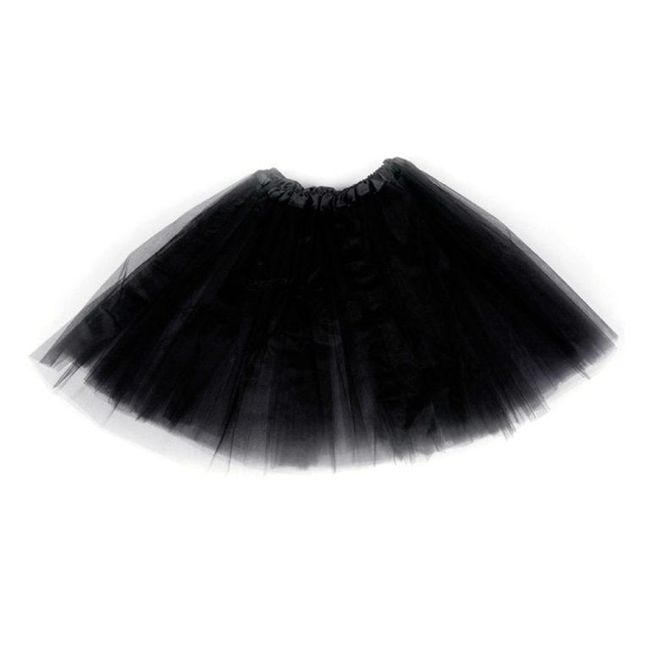 Tylová sukňa - čierna, veľkosti XS - XXL: ZO_b0817854-2947-11ee-be5f-4a3f42c5eb17 1