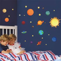 Samolepka na zeď v designu planet
