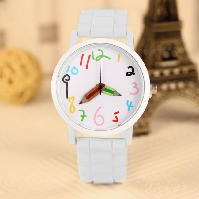 Dámske hodinky s ručičkami v tvare pasteliek 1