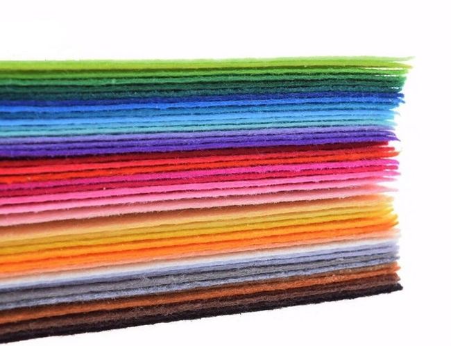 Komplet wycinanych tkanin dekoracyjnych - 40 kolorów 1