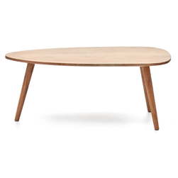 Konferenčný stolík z masívneho dreva akácie v prírodnej farbe 60x110 cm Eluana - ZO_266210