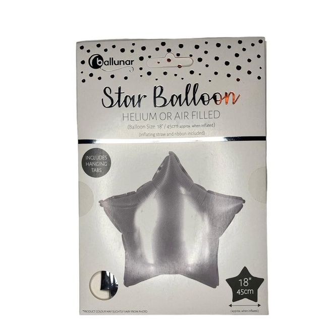 Балон с форма на звезда от фолио за парти - 45 см, цвят: ZO_1c0627fc-b438-11ee-8370-4a3f42c5eb17 1