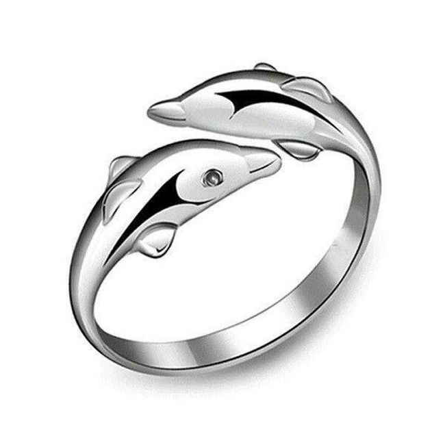 Nastavitelný prstýnek v podobě delfínků AT_CBH1167 ZO_ST00085 1