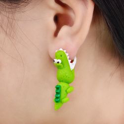 Krokodil fülbevalók műanyagból