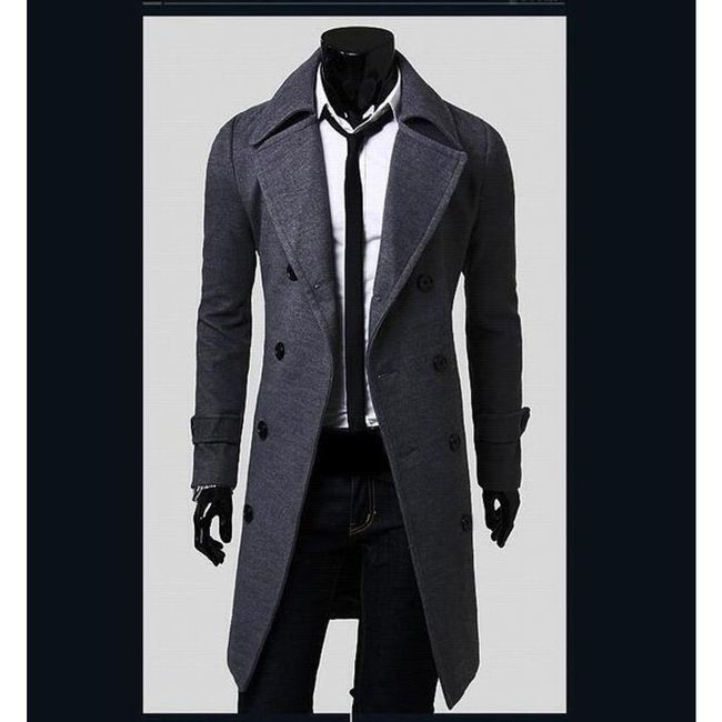 Pánsky kabát Giorgio - 3 varianty Grey - L, veľkosti XS - XXL: ZO_234213-2XL 1