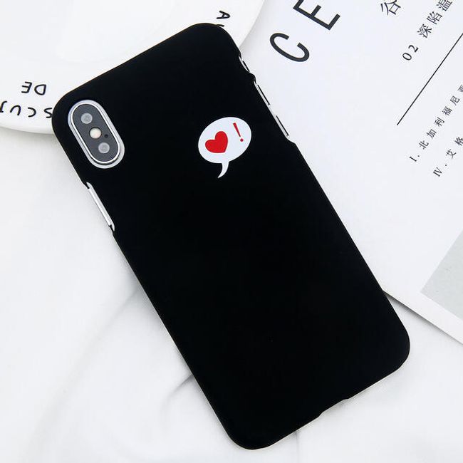 Симпатичен капак със сърце - iPhone 6, 6s, 6 Plus, 6s Plus, 7, 7 plus, 8, 8 plus, X 1