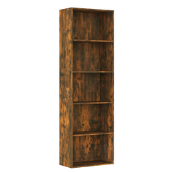 5patrová knihovna kouřový dub 60 x 30 x 189 cm kompozitní dřevo ZO_815399-A