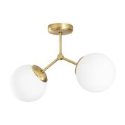 Lampa sufitowa Damar w kolorze biało-złotym