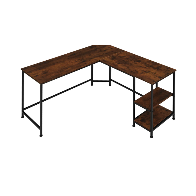 Psací stůl Hamilton Industrial tmavé dřevo ZO_404231 1