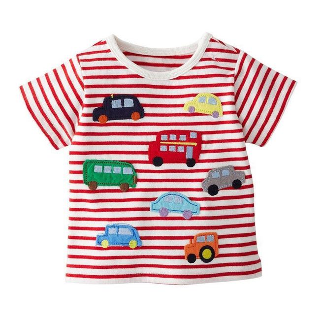 Dětské bavlněné tričko s autíčky 1