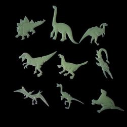 Fluorescencyjne samoprzylepne dinozaury - 9 sztuk