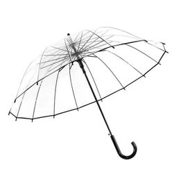 Prosty przezroczysty parasol