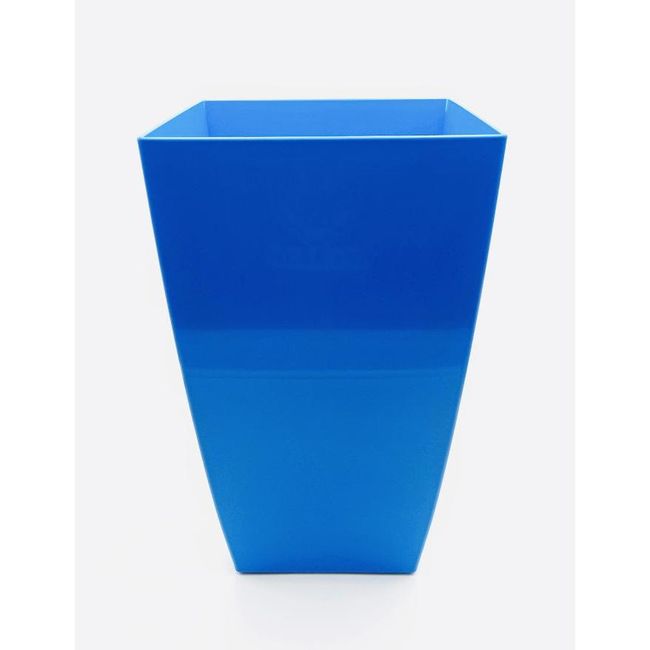 Plastikowa osłona na doniczkę 35 cm, Ø 20 cm - niebieska ZO_108056 1