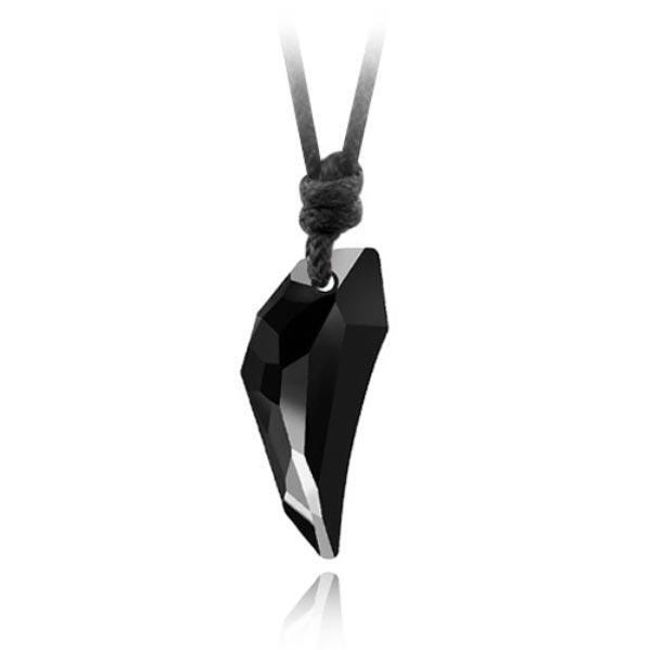 Unisex náhrdelník s černým kamenem 1