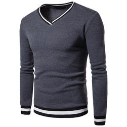 Elegantní pánský svetr s proužky - 7 barev