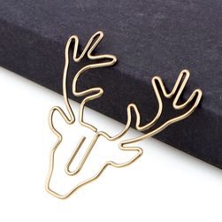 Metalne spajalica u obliku jelena - 8 komada