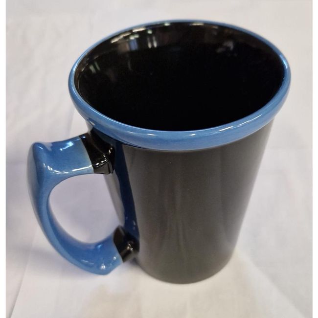 Керамична чаша черна и синя 300ml ZO_600552-600549 1