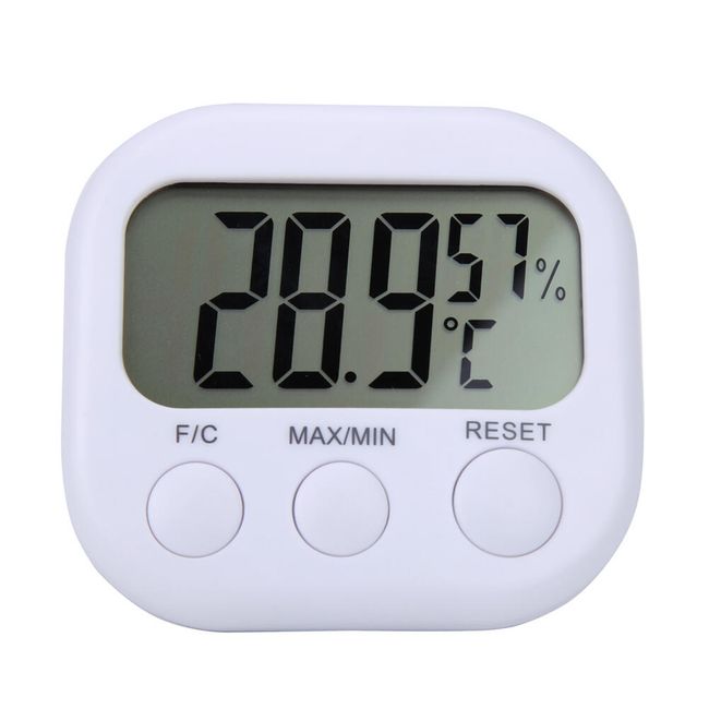 Digitalni termometer in higrometer - bela barva 1