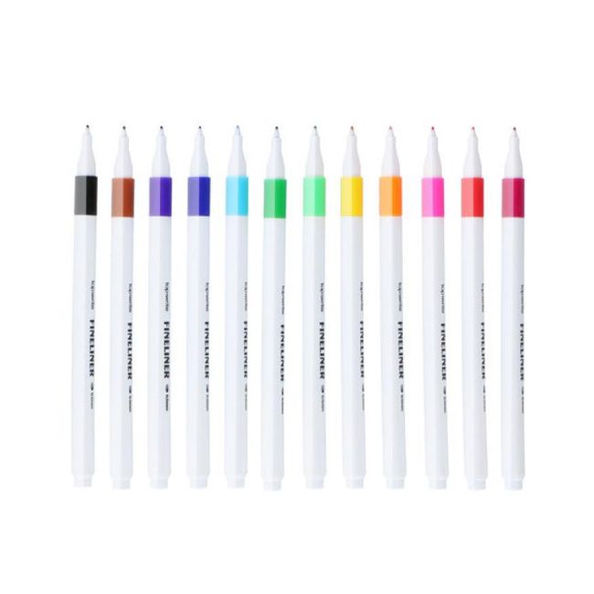 Set de pixuri colorate 12 buc ZO_XDED001267 1