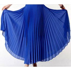 Plisovaná dlhá sukňa - rôzne farby