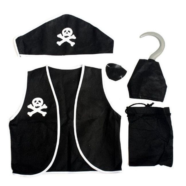 Maska karnawałowa - pirat, zestaw 5 sztuk 1