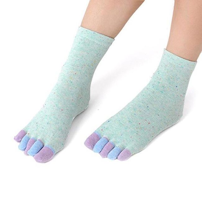 Barevné prstové ponožky - různé barvy 1