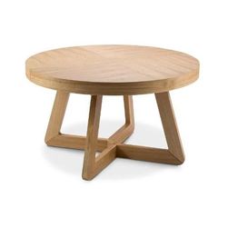 Rozkládací stůl s nohami z dubového dřeva Bodil, ø 130 cm ZO_273122