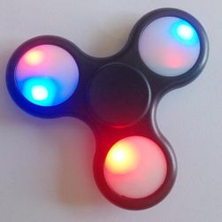 Multibarevný Fidget spinner s LED světly i bez - 18 variant