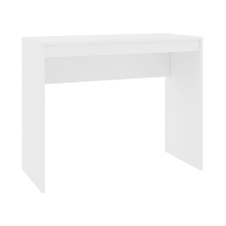 Pisalna miza bela 90 x 40 x 72 cm kompozitni les ZO_802237-A