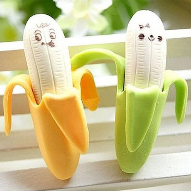 Veselé gumy v dizajne banánov - balenie 2 kusov 1