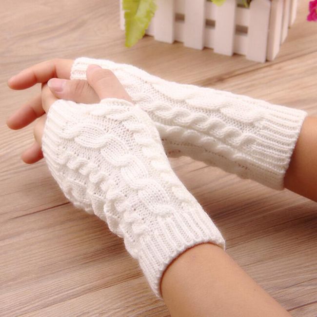 Manșoane tricotate de iarnă pentru mâini 1