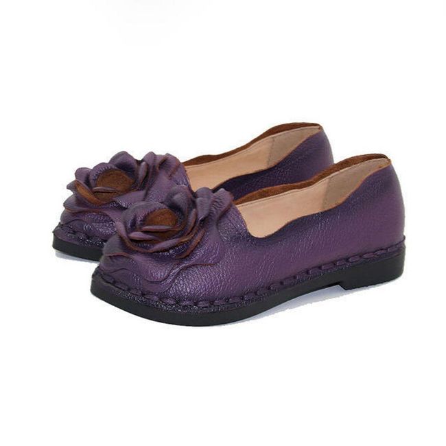 Балетни обувки с отличителни цветя Лилаво - 41, Размери: ZO_227841-41 1