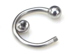 Piercing - potkova s kuglicama