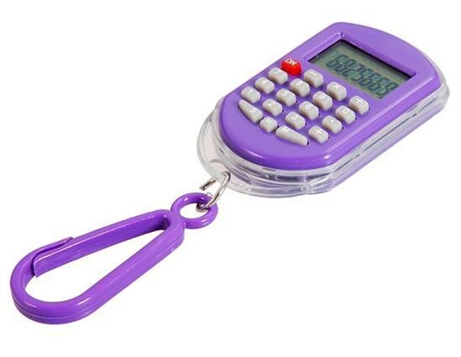 Дигитален часовник с калкулатор - висулка за ключове  1