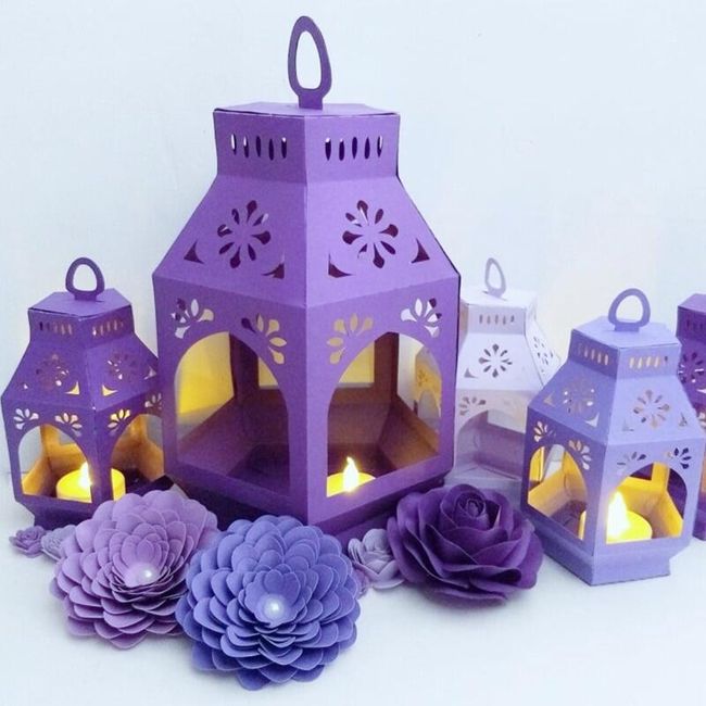 Šablona pro scrapbooking Lantern2 1