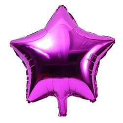 10 балона с форма на звезда - 6 цвята