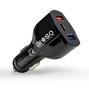 Ładowarka samochodowa Aroso 2x USB, 1x USB