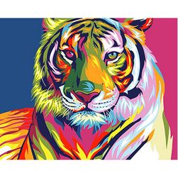 Tygrys - malowanie numerami