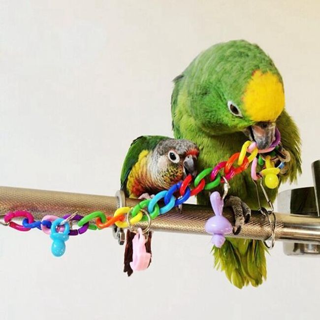 Hračka pro papoušky - řetízek 1