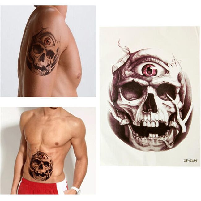 3D tetování - lebka s okem 1