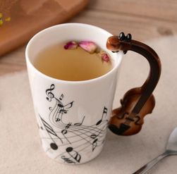 Керамична чаша с музикален мотив - 8 варианта