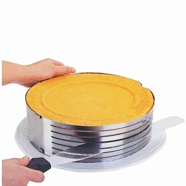 Okrogel tortni model z luknjami za rezanje plasti - 16-20 cm 1