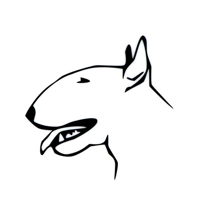 Naklejka na auto Bull Terrier 1