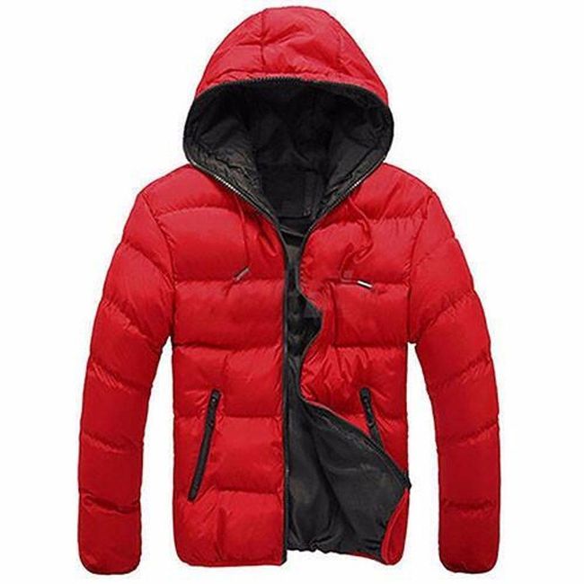 Muška lagana Santo jakna s kapuljačom crvena, veličine XS - XXL: ZO_233559-L 1
