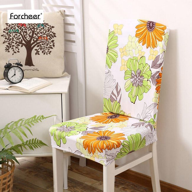 Scaun floral acoperă scaunul 1