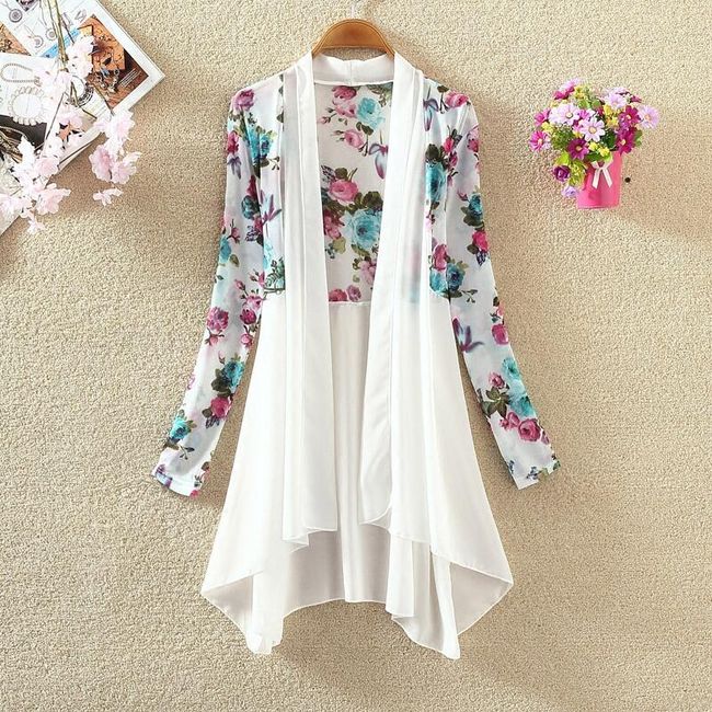 Cardigan elegant în design floral - 4 variante 1