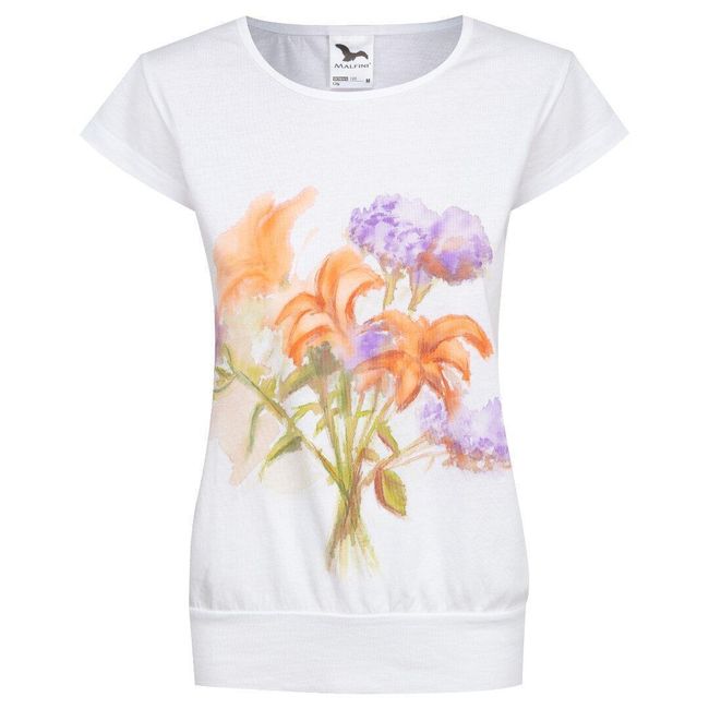 Majica z ročno poslikanimi lilijami 1