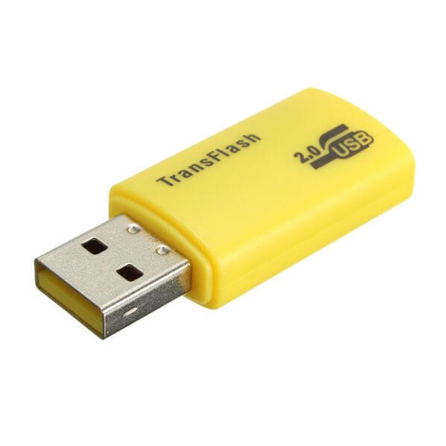 Barevná USB čtečka paměťových karet TF a Micro SD 1